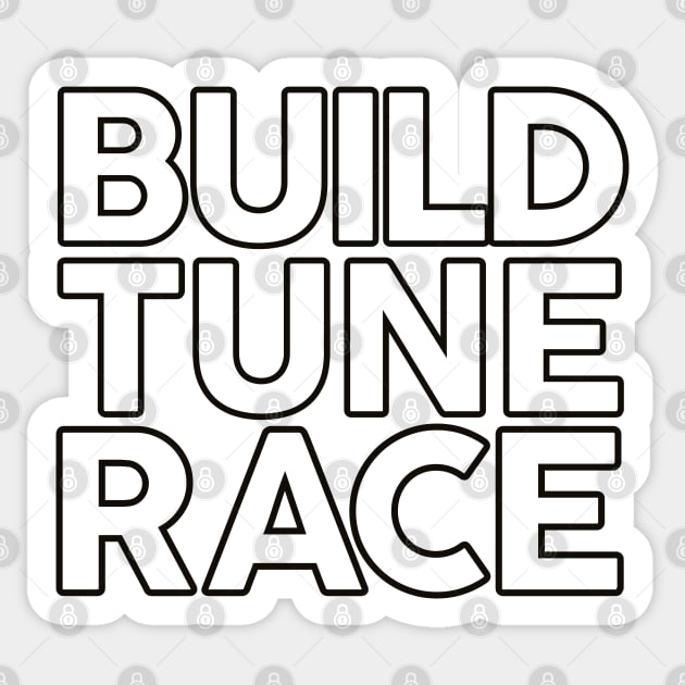 Build Tune Race Sticker by VrumVrum